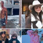 Celebs Vacaying In Aspen ... Strike A Froze!