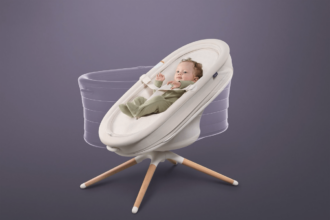 Elvie unveils an app-controlled smart bouncer that transforms into a bassinet at CES 2025