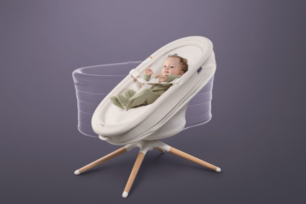 Elvie unveils an app-controlled smart bouncer that transforms into a bassinet at CES 2025