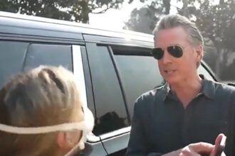 Gov. Gavin Newsom Confronted by CA Wildfire Victim, Demands to Talk to the President