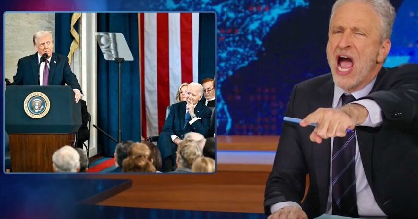 Jon Stewart Burns Trump Over 1 Truly Curious Inauguration Moment