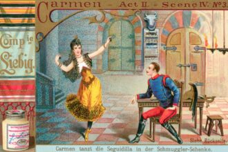 A Carmen collectible opera card