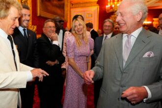 King Charles and Rod Stewart Share Playful Moment With Pruning Shears