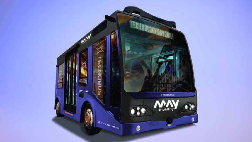 May Mobility reveals electric autonomous minibus at CES 2025