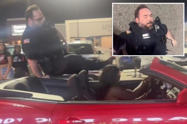 Mob mocks, posts TikTok video of injured cop flung from fleeing woman’s car