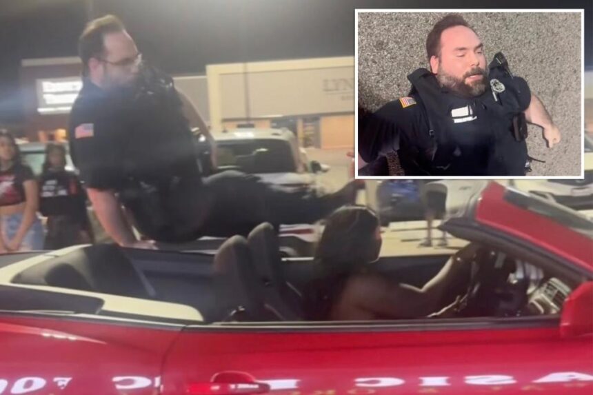 Mob mocks, posts TikTok video of injured cop flung from fleeing woman's car