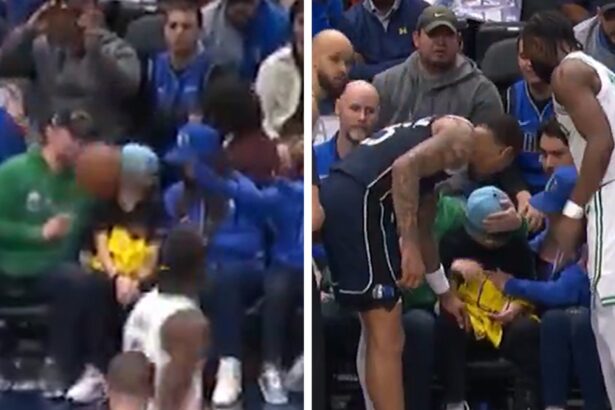 NBA’s Kyrie Irving Smashes Kid in Head with Errant Pass