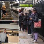 NYC straphangers hug the walls inside subway stations in wake of spiraling transit crime