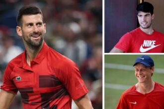 Novak Djokovic Carlos Alcaraz Jannik Sinner