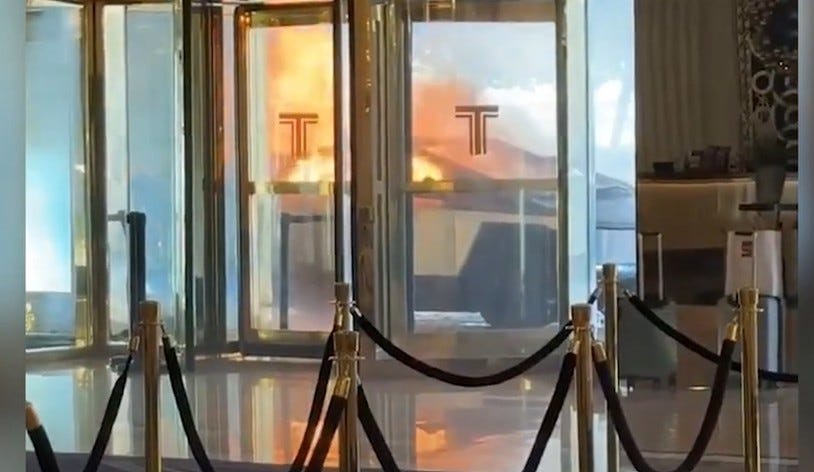 One Of Elon Musk's Cybertrucks Exploded Outside Of A Trump Hotel