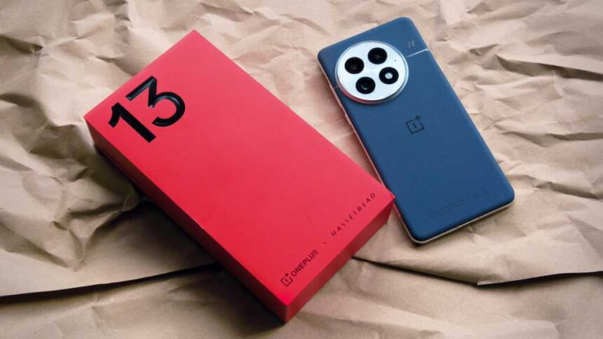 OnePlus 13 review phone and box