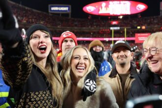 Taylor Swift and Brittany Mahomes Hug and Cheer After Chiefs AFC Win