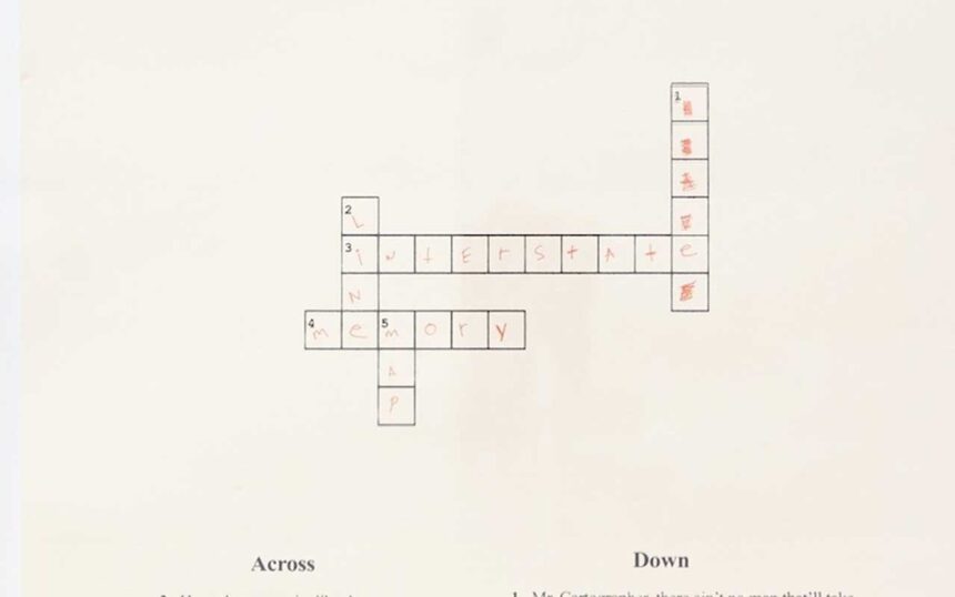 The Crossword Grid’s Geometry of Memory