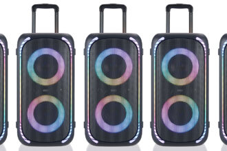 This party speaker is so big it needs wheels and a handle. Get it for just $119 right now.