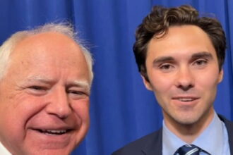 Tim Walz Endorses David Hogg for Vice Chair of the DNC: 'Courageous Leadership Our Party Needs Right Now' | The Gateway Pundit