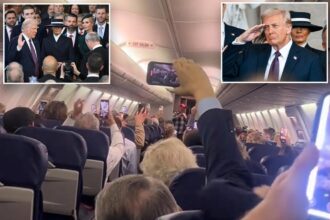 Trump supporters sing 'God Bless the USA' on flight post-inauguration