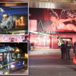 Worker killed while changing billboard in front of NYC Victoria's Secret store after MTA bus clips small boom lift