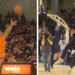 Alex Rodriguez Makes Halfcourt Shot, Wins Student K