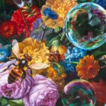 Bees and Irridescent Bubbles Infiltrate Still-Life Traditions in Marc Dennis’ Paintings — Colossal