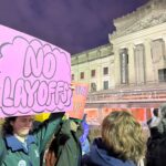 Brooklyn Museum Workers Rally Against Layoffs Outside Benefit Dinner