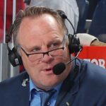 Buffalo Sabres Commentator Rob Ray Takes A Puck To The Face During Live Broadcast