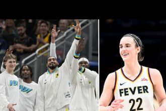 Caitlin Clark fired up over Obi Toppin & Pacers teammates repping Fever gear ahead of Knicks matchup