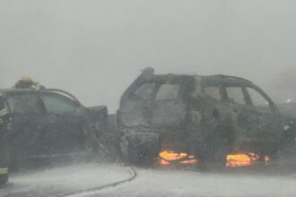 Drivers Trapped On Frozen Highway After 100-Car Pileup