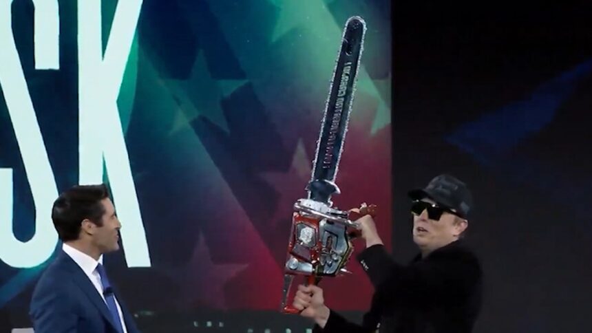 Elon Musk Swings Around Chainsaw at CPAC, Chopping Through Bureaucracy