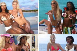 Emma Hernan & Chelsea Lazkani Hot Besties in Bikinis for Galentine’s Day!