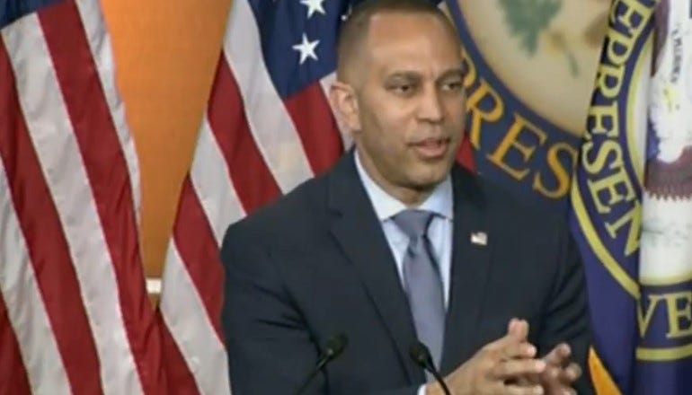 Hakeem Jeffries Plans To Use Government Shutdown To Stop Trump