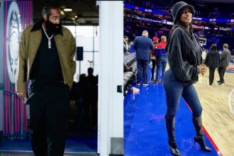 James Harden calls Taylor Rooks a &quot;cheater&quot; on Sunday after losing in the finals of a spades tournament to Rooks and NBA legend Dwyane Wade. [photo: @jharden13/IG, @taylorrooks/IG]