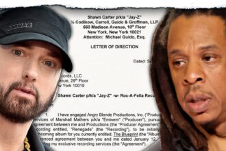 Jay-Z & Eminem Signed ‘Renegade’ Contract Hits Auction Block