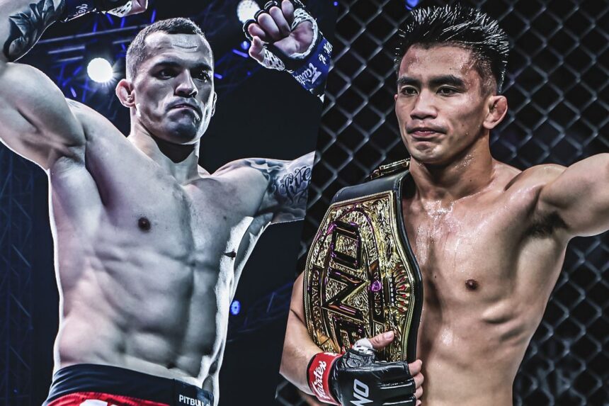 Roberto Soldic (left), Joshua Pacio (right) [Photo via ONE Championship]