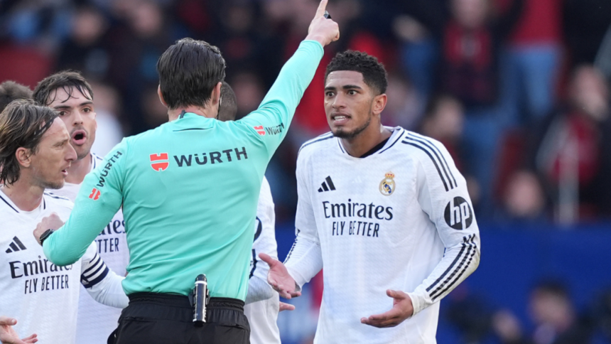 Jude Bellingham red card: Real Madrid’s Carlo Ancelloti claims La Liga ref confused ‘f— off’ with ‘f— you’