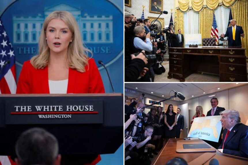 Karoline Leavitt says White House will assume control of daily press pool after AP loses in court