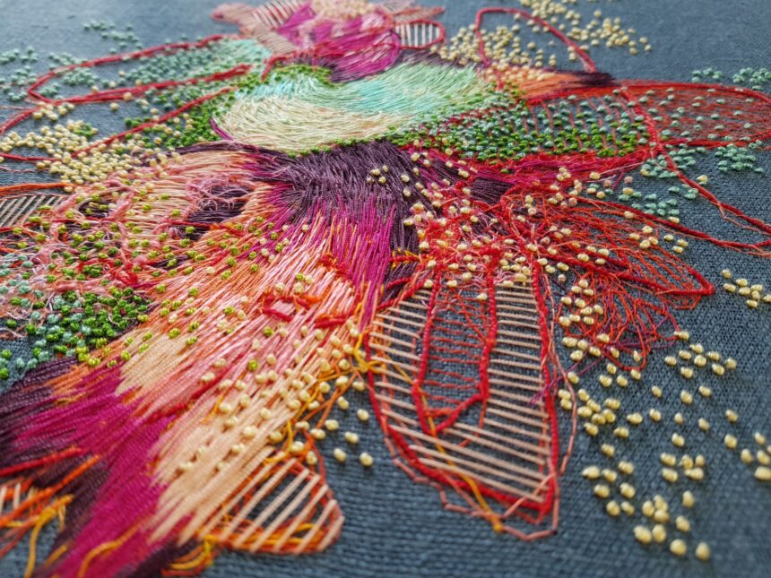 Order and Chaos Entwine in Abstract Embroideries by Kristine Stattin — Colossal