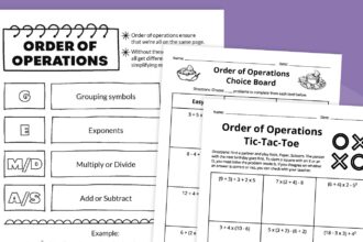 Order of Operations Worksheet Bundle (Free Printables)