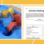 Rainbow Walking Water Experiment: How-To Plus Free Worksheet