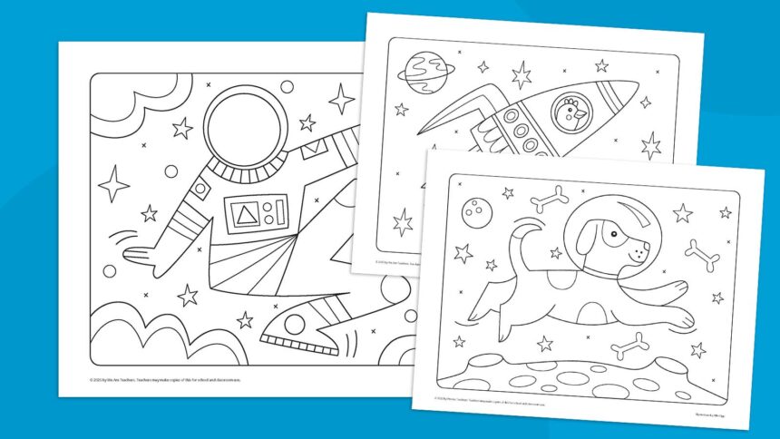 Space Coloring Pages: Free Download