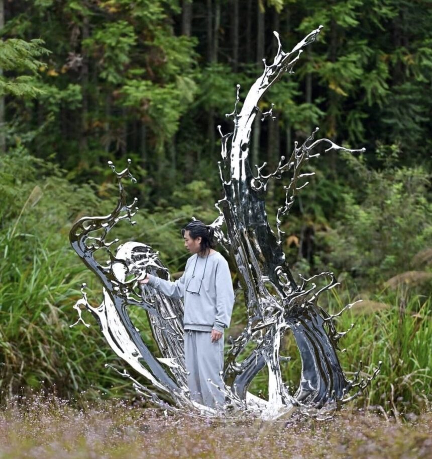 Splashes of Stainless Steel by Zheng Lu Embrace Philosophy, History, and Technology — Colossal