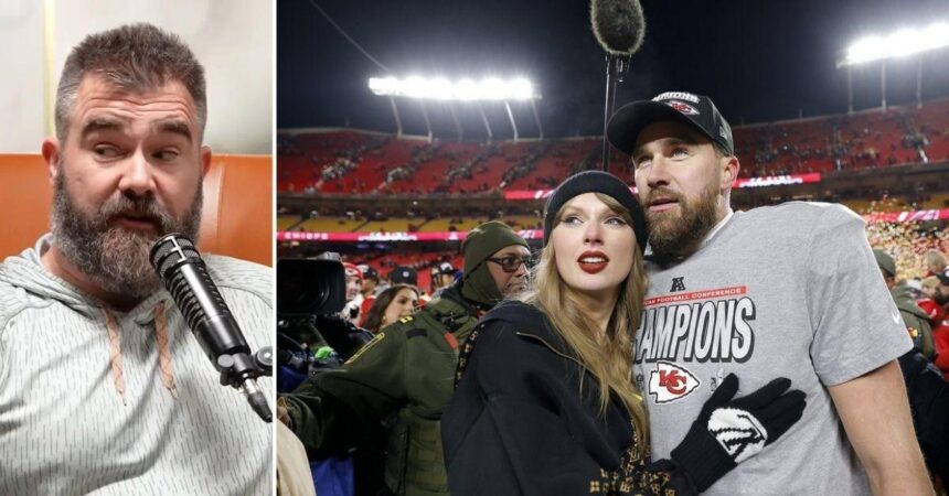 Taylor Swift Hailed by Jason Kelce For Impact on Brother Travis’ Life