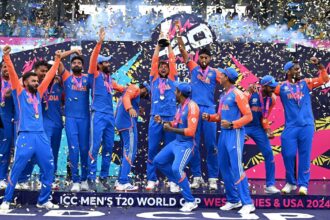 Team India members presented with diamond rings to mark 2024 T20 World Cup win [Watch]