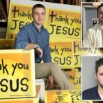 ‘Thank you Jesus’ sign creator charged with child sex abuse