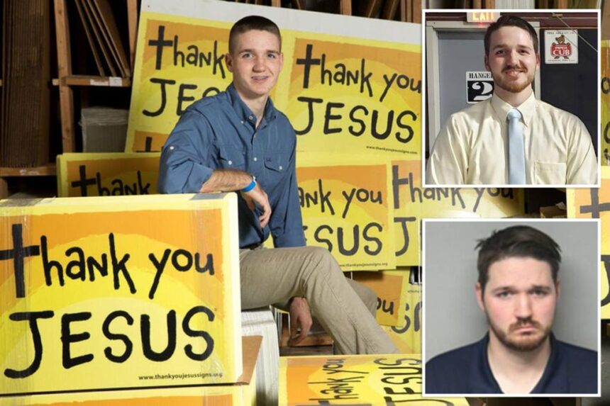 ‘Thank you Jesus’ sign creator charged with child sex abuse