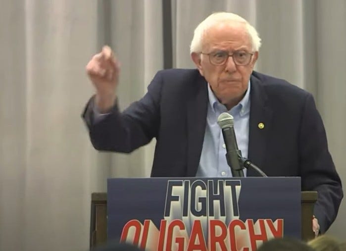 Thousands Show Up For Bernie Sanders Fight Oligarchy Rally