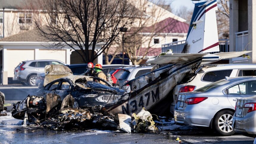 A single-engine plane crashes near a Pennsylvania airport, injuring 5 passengers : NPR