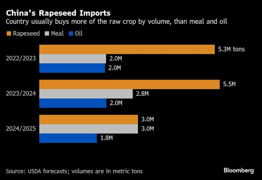 China Rattles Crop Markets With Levies on Canadian Farm Exports