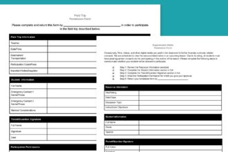 Free Printable Field Trip Permission Slip Templates (Editable!)