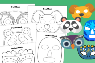 Free Printable Mask Templates for Characters, Animals, and More