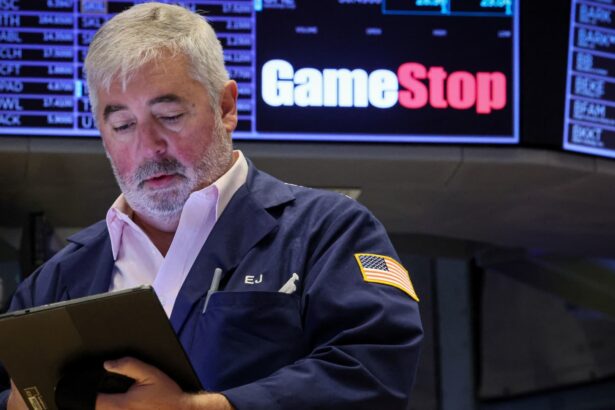 GameStop shares drop 25% after the retailer issues debt to buy bitcoin